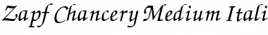 Zapf Chancery Medium Italic Font