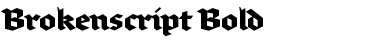 Download Brokenscript-Bold Font