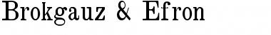 Brokgauz & Efron Regular Font