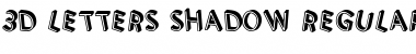 3D Letters Shadow Font
