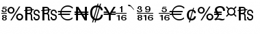 Currency Pi Font