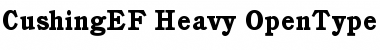 CushingEF-Heavy Font