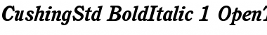 ITC Cushing Std Bold Italic Font