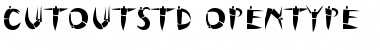 Cutout Std Font