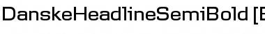 DanskeHeadlineSemiBold [BETA] Medium Font