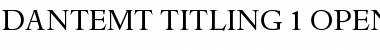 Dante MT Titling Font