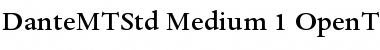 Dante MT Std Medium Font