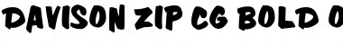 Davison Zip CG Bold Font