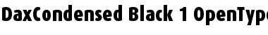 DaxCondensed Black Font