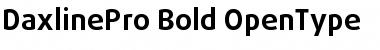 DaxlinePro Bold Font