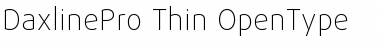DaxlinePro Thin Font