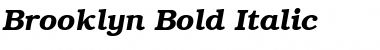Brooklyn Bold Italic Font