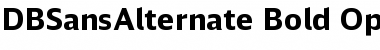 DB Sans Alternate Bold Font DB Sans Alternate Bold Font