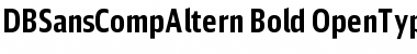 DB Sans Comp Altern Bold Font DB Sans Comp Altern Bold Font