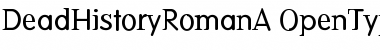 DeadHistory Roman Font