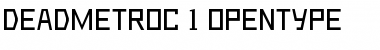 DeadMetroC Regular Font