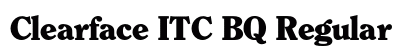 Clearface ITC BQ Regular Preview