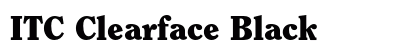 ITC Clearface Black preview