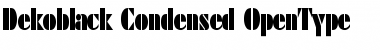 Dekoblack-Condensed Font