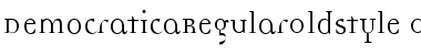 DemocraticaRegularOldstyle Font