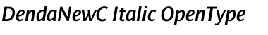 DendaNewC Italic Font