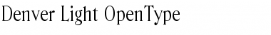 Denver-Light Regular Font