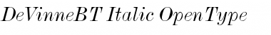 De Vinne Italic Font