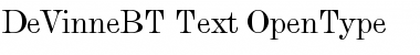 De Vinne Text Font