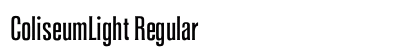 ColiseumLight Regular preview