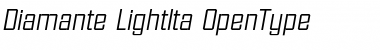 Diamante-LightIta Regular Font