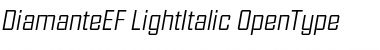 DiamanteEF LightItalic Font DiamanteEF LightItalic Font