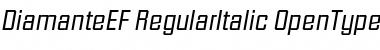 DiamanteEF RegularItalic Font DiamanteEF RegularItalic Font
