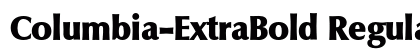 Columbia-ExtraBold Regular preview