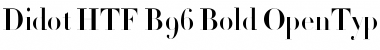 Didot HTF-B96-Bold Font