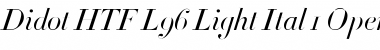 Didot HTF-L96-Light-Ital Font