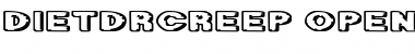 DietDrCreep Regular Font