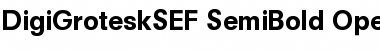 DigiGroteskSEF-SemiBold Regular Font