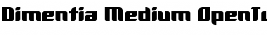 Dimentia Medium Font