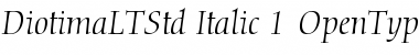Diotima LT Std Italic Font