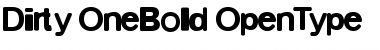Dirty OneBold Font