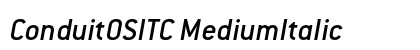 ConduitOSITC MediumItalic preview