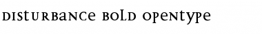 Disturbance Bold Font