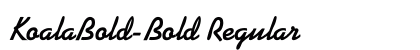 KoalaBold-Bold Regular preview