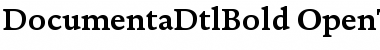 Documenta Dtl Bold Regular Font