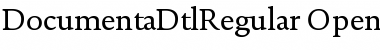 Documenta Dtl Regular Regular Font