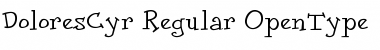 DoloresCyr-Regular Regular Font