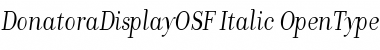 DonatoraDisplayOSF Font