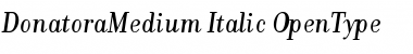 DonatoraMedium Italic Font