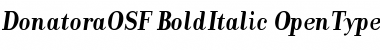 DonatoraOSF BoldItalic Font