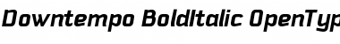 Downtempo BoldItalic Font